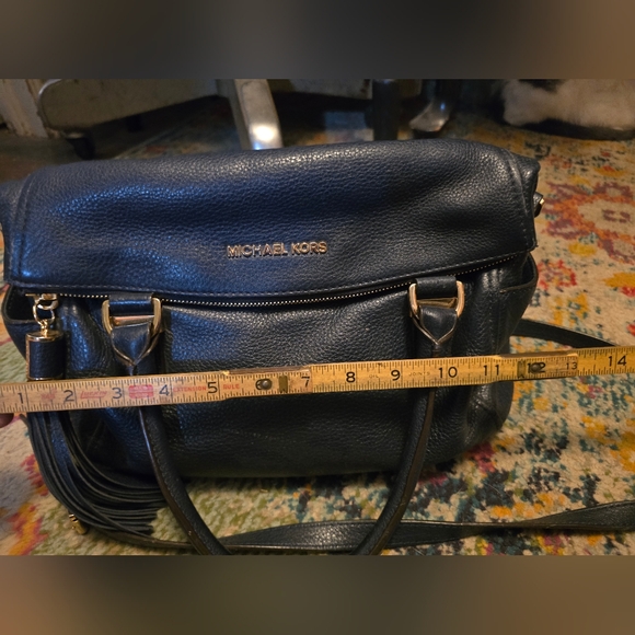 SUPPLE LEATHER NAVY MICHAEL KORS PURSE - Picture 2 of 8